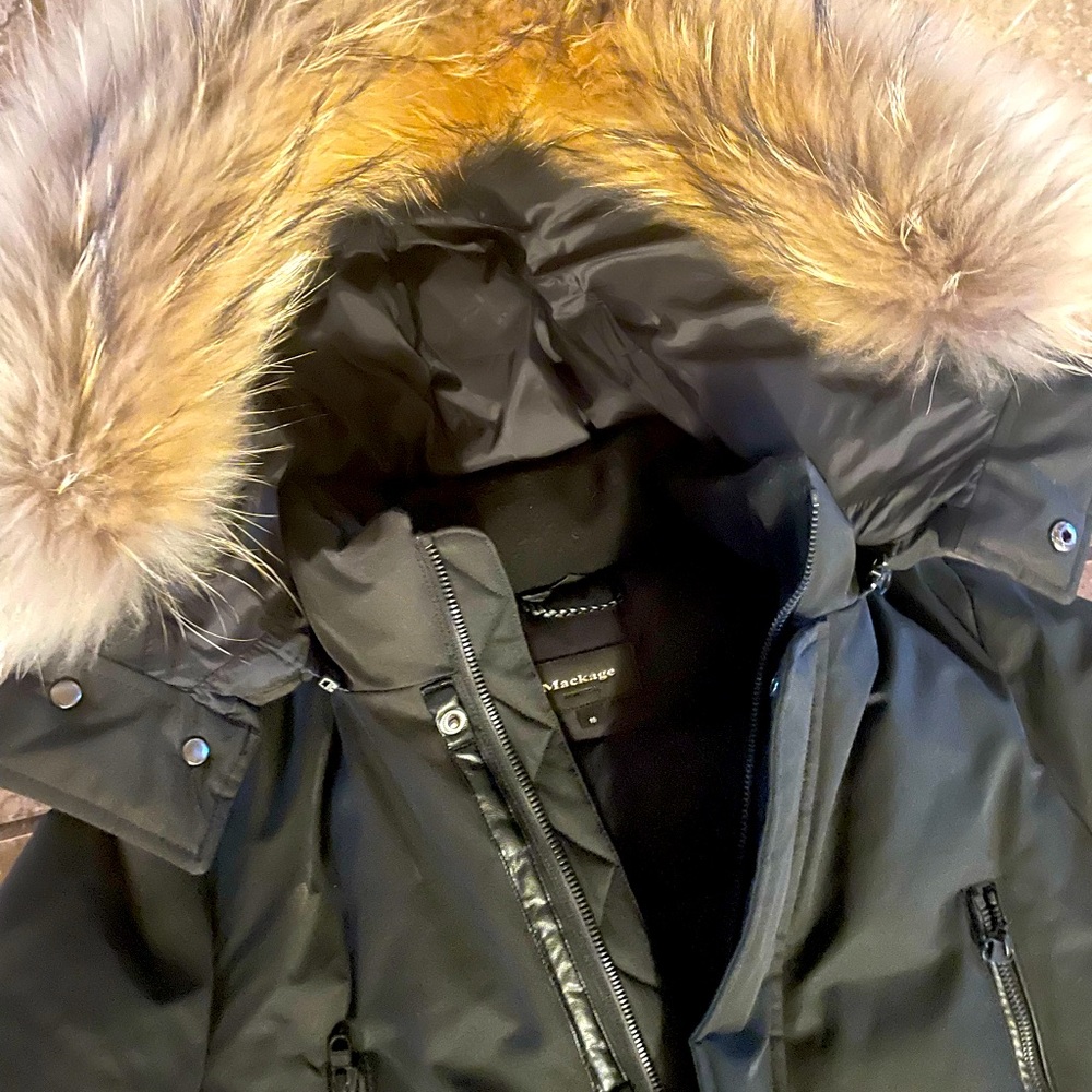 Mackage winter fur coat size 10